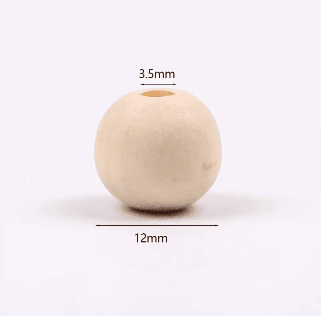 bola de madeira 12mm (10 unidades)