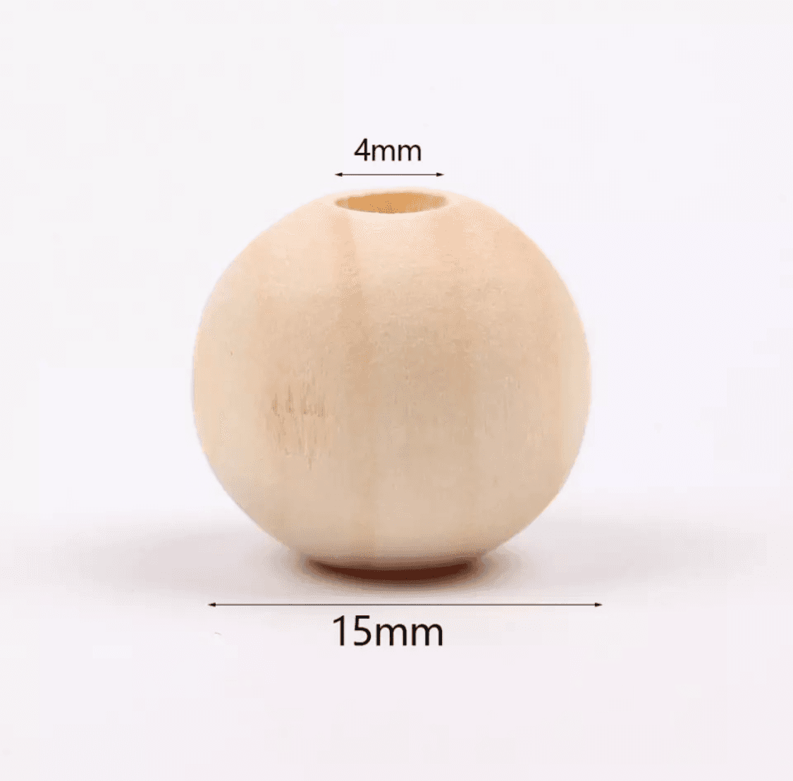 bola de madeira 15mm (10 unidades)