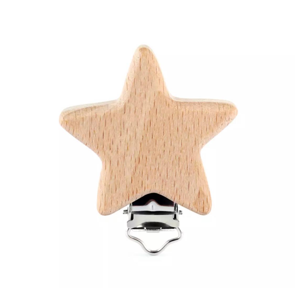 Prendedor madeira (estrela)