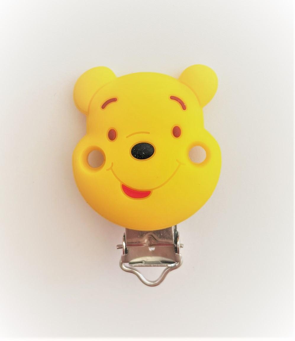 Prendedor silicone (pooh disney)